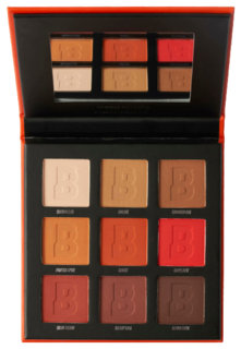 Палетка теней для глаз в огненной гамме BY BEAUTY BAY FIERY MATTE 9 COLOUR PALETTE