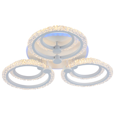 Светодиодная люстра Profit Light 8027/3+3 WHT B 108W+8W RGB