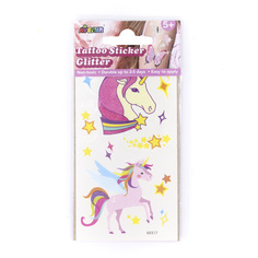 Набор тату-стикеров AVENIR, с блеском АЛИКОРНЫ