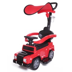 Каталка детская Babycare Stroller кожаное сиденье New Красный (Red)