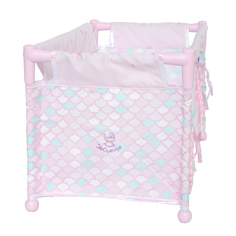 Мебель для кукол DeCuevas Toys кроватка манеж текстильная, 50 см, Фантазия океана 50041