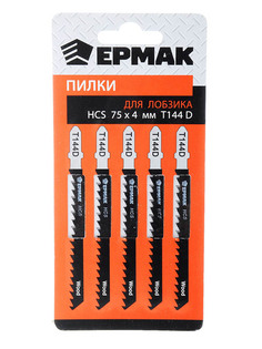 Пилка Ермак T-144D HCS EU по дереву 75х4mm 5шт 664-334