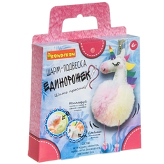 Набор для творчества Bondibon «Шить просто!» шарм-подвеска единорожек ВВ4717-GW