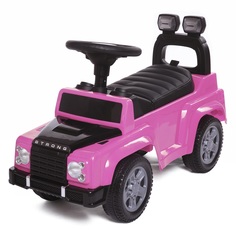 Каталка детская Baby Care Strong кожаное сиденье New Розовый Pink 634_ Розовый
