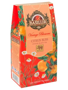 Чай Basilur черный Винтажные цветы ЦИТРУСОВОЕ НАСЛАЖДЕНИЕ 75г