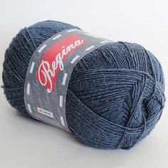 Пряжа Seam Регина (носочная пряжа), арт 87066 джинс, 100 гр/420м, Италия