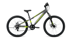 Велосипед Forward RISE 24 2.0 disc 2020-2021, серый/зеленый