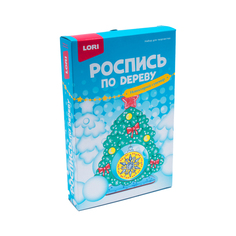 Набор для творчества LORI Роспись по дереву Новогодний сувенир Новогодняя ёлочка Фнн-026