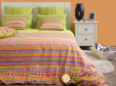 Комплект постельного белья "Танзания лайм" 2 спальный Хлопковый край