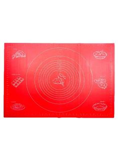 Коврик силиконовый для выпечки Casalinga, 50х40 см (красный) URM