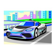 Картина по номерам для малышей Lori Спорткар Ркн075LR