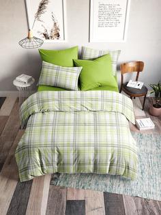 Постельное белье "Ночь нежна" из поплина, Гарди (лайм), Размер: 1.5 наволочки 50 х 70