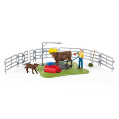 Набор Schleich Весёлая мойка для коровы 42529