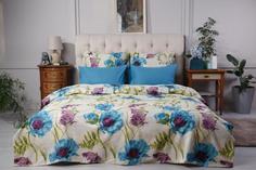 Постельное белье "Ночь нежна" из поплина, Маки (мурена), 2.0 евро простыня наволочки 70х70