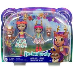 Куклы Enchantimals Mattel Сестрички с питомцами Данесса и Данетта Оленни HCF80