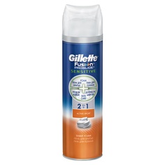 Пена для бритья Gillette Fusion proglide sensitive Active sport 2в1 200 мл