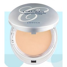 Осветляющая пудра Enough Collagen Whitening Moisture Twoway Cake #13 13г+13г