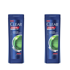 Шампунь CLEAR MEN PHYTOTECHNOLOGY, 400 мл, 2 шт в наборе