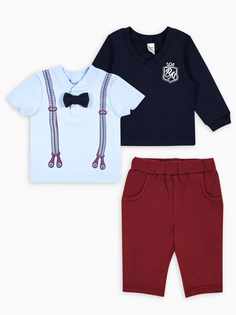 Костюм детский Веселый малыш Маленький джентльмен 463/464/334/мд/Бордовый-синий р.98