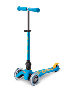 Трехколесный самокат Mini Micro Deluxe складной Морская волна MMD102
