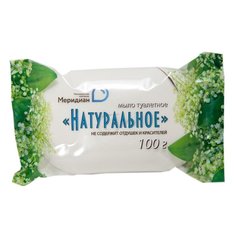 Мыло туалетное Меридиан Натуральное без отдушки 100 г, 1144812 Meridian