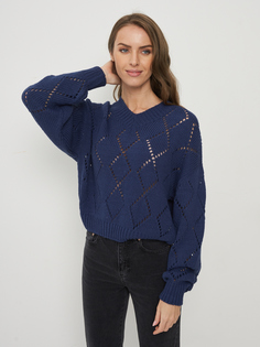 Пуловер женский VAY 5222-41207 синий 48 RU
