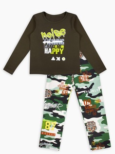 Пижама подростковая Веселый малыш Defender цв. хаки р.146 167/138/de/Defender/Хаки_146