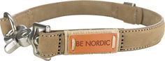 Ошейник для собак повседневный Trixie Be Nordic, обхват шеи 45-45 см, кожа, бежевый