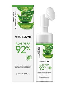 Пенка для умывания с экстрактом алое вера Sersanlove Aloe Vera 92% Clensing Foam 150 мл