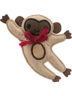 Мягкая игрушка для кошек Trixie Обезьяна джут, текстиль, бежевый, коричневый, 12 см