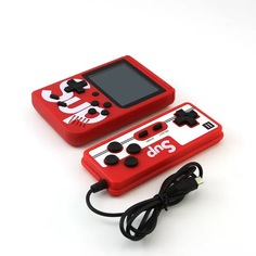 Портативная игровая консоль QVATRA Game Box 8 бит 400 игр с джойстиком Красный No Brand