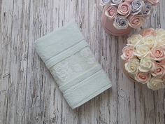 Махровое полотенце подарочное Мишель 50х90 ментол, УП-018-04 Tete A Tete