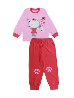 Пижама для девочек Bonito kids цв. розовый р.98 6542-01