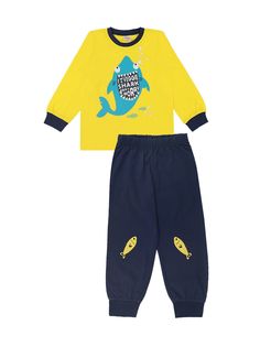 Пижама для мальчиков Bonito kids цв. желтый р.122 6545-01