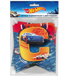 Гирлянда поздравительная ND Play Hot Wheels С Днем рождения!