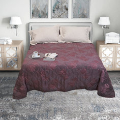 REWAND 751/230.019 Покрывало "REWAND" 230х250см жаккардовое стеганое Цветы, брусничное