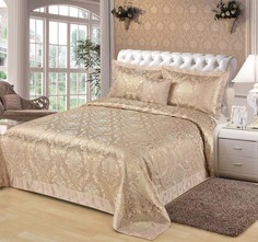 Sofi De MarkO Пок--ИВ-2к-240х260 Иветта (кофе) Покрывало 240х260