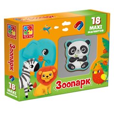 Развивающая игра Vladi Toys Набор магнитов Зоопарк VT3106-19