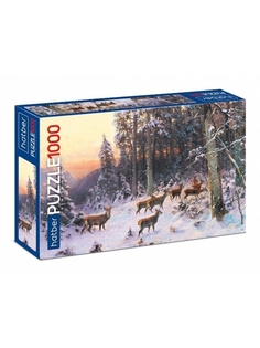 Пазл Hatber Premium В зимнем лесу 1000 элементов 680х480мм 1000ПЗ2-25942