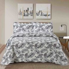 Arya Покрывало Arya Печатное 250X260 Paisley Белый, Черный