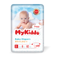 Подгузники MyKiddo на липучках для новорожденных Premium S 82 шт M10182