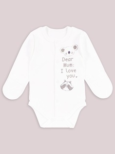 Боди Веселый малыш Milky Nature 146/322/mn/молочный р.56