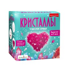 Набор для экспериментов Бумбарам Фигурный кристалл. Сердце красное A123