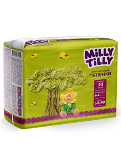 Пеленки одноразовые детские впитывающие Milly Tilly Normal 60x90 30 шт. 50493