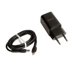Зарядное устройство Hoco N13 Bright PD30W+QC3.0 Type-C - Lightning, черный