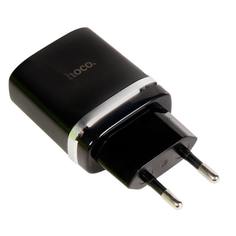 Зарядное устройство Hoco c12Q Smart QC3.0 черный