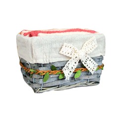 Arya Полотенце Arya В Ведерке 6 Pcs. Leave Кирпичный, Персиковый