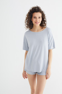 Футболка женская Infinity Lingerie 31200510001 голубая XS
