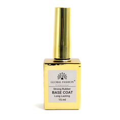 Каучуковая база для гель лака Global Fashion Strong Rubber Base Coat Long Lasting 15 мл