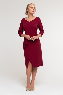 Платье женское Петербургский Швейный Дом 1364-1 бордовое 48 RU